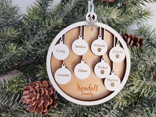 Family Bauble Ornament
