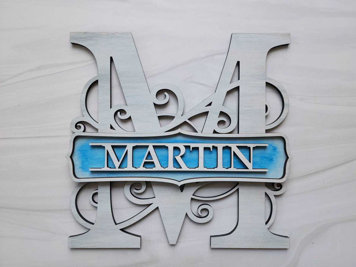 Swirl Monogram 2.0 – Delaine Designs